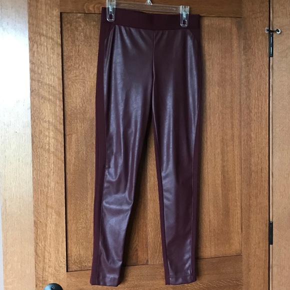 INC Faux Leather Contrast Pant - Picture 2 of 4